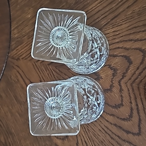 Imperial Glass Cape Cod Clear Wine Goblets w/ Wafer Stems, S/2 - Picture 3 of 7